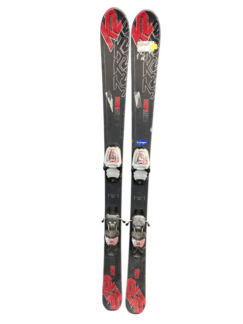 Vist Large View of Product Image Which is Used K2 INDY Boys DH Ski/Binding Black 124 cm