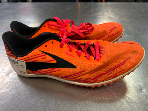 Vist Large View of Product Image Which is Used Brooks Track & Field Cleats Adult Orange Senior 9