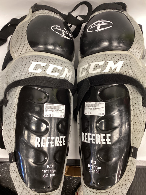 Vist Large View of Product Image Which is Used CCM REFEREE SHINGUARDS Referee Shin Guards 16" 11851-S000025996