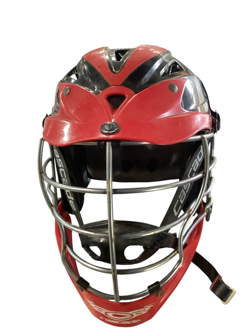 Vist Large View of Product Image Which is Used Cascade CPX-R Lacrosse Helmet Black One Size