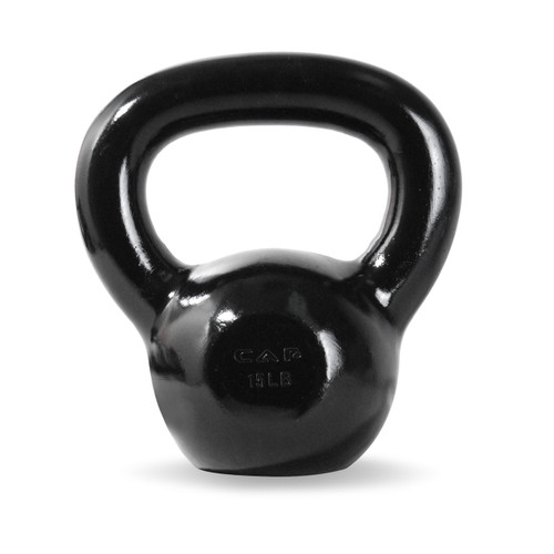 Cap Enamel Coated Cast Iron Kettlebell 15LB #SDK2015