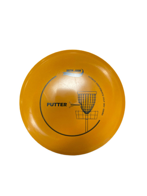 Vist Large View of Product Image Which is Used WEN JIAN Disc Golf Putter Orange