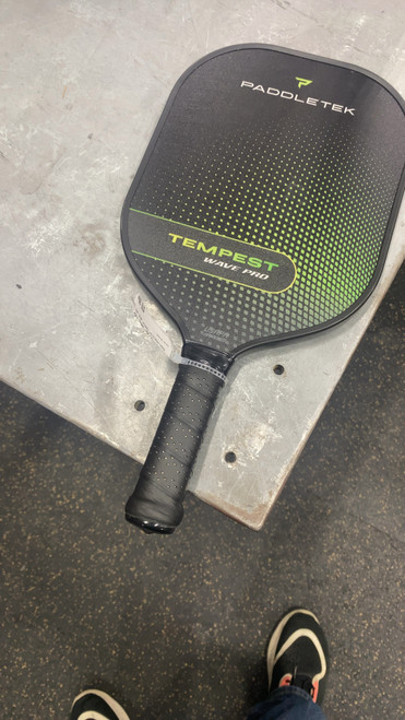 Vist Large View of Product Image Which is Used PADDLETEK TEMPEST WAVE PRO Pickleball Racquet Black 11337-S000450788