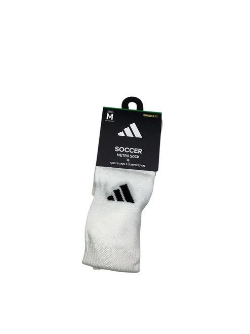 Vist Large View of Product Image Which is New METRO SOCCER SOCK WHT MD