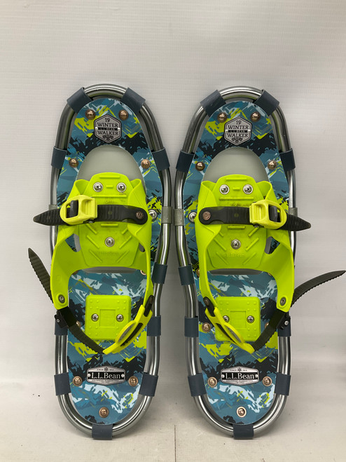 Used L.L. Bean WINTER WALKER Snowshoes Boys Yellow And Grey 19" 11836-S000021756