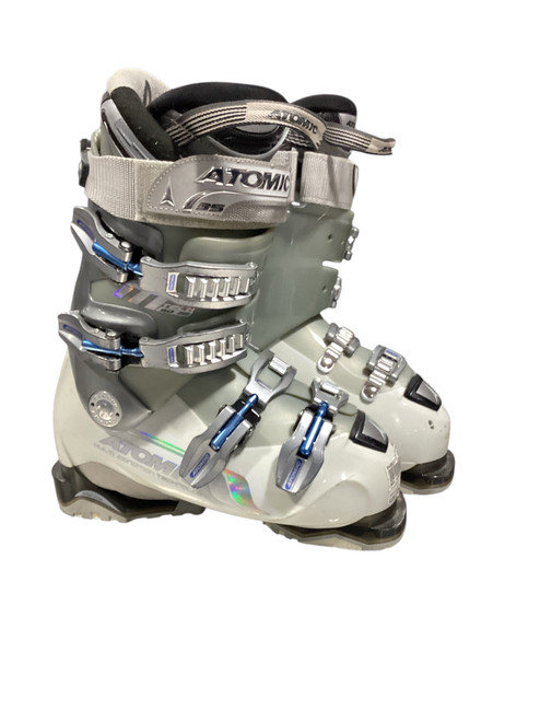 Vist Large View of Product Image Which is Used Atomic MTEC 80 Womens DH Ski Boot White 225 MP - J04.5 - W5.5
