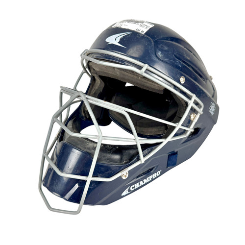 Used Champro CM7 Catchers Helmet w/Mask Navy Blue 7- 7.5 11506-S000272056