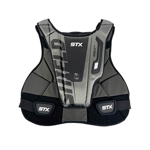 Used STX SHIELD 400 Lacrosse Goalie Chest Protector Grey LG 11506-S000272061