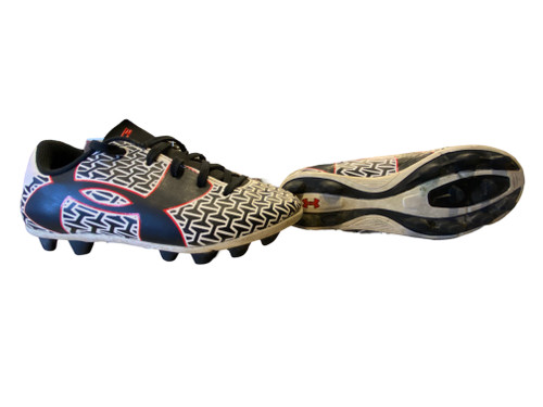Vist Large View of Product Image Which is Used Under Armour Soccer Cleats White Youth 11.0 11095-S000095631