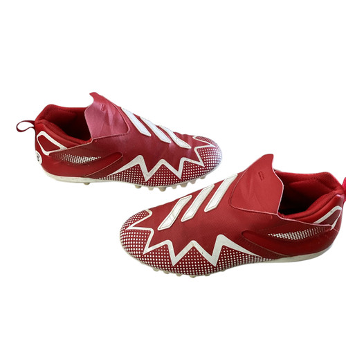 Vist Large View of Product Image Which is Used Adidas Jr FB Cleats Red Junior 05