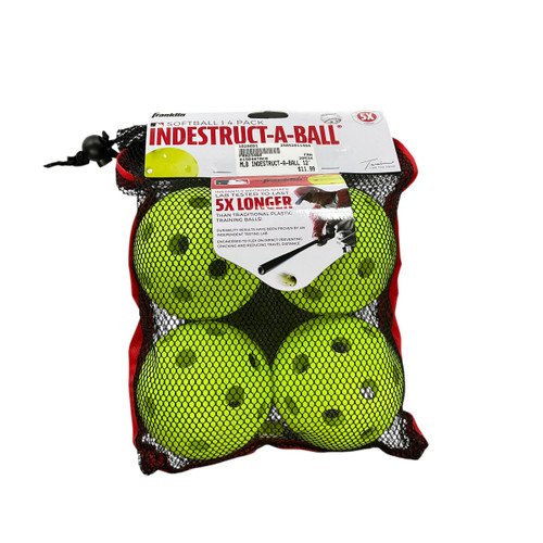 Vist Large View of Product Image Which is New MLB INDESTRUCT-A-BALL 12" 4 PK