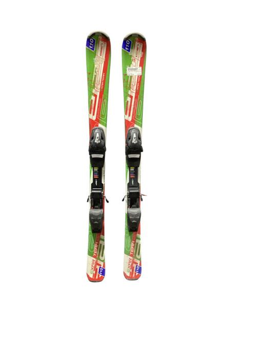Vist Large View of Product Image Which is Used Elan EXAR TEAM Boys DH Ski/Binding None 110 cm