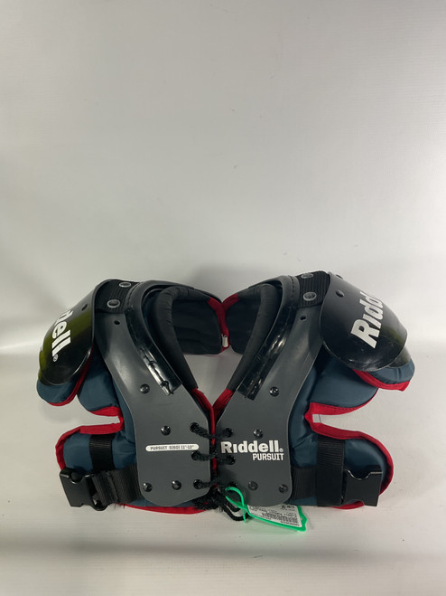 Used Riddell PURSUIT SHOULDER PADS FB Shoulder Pads Black SM 11834-S000030228