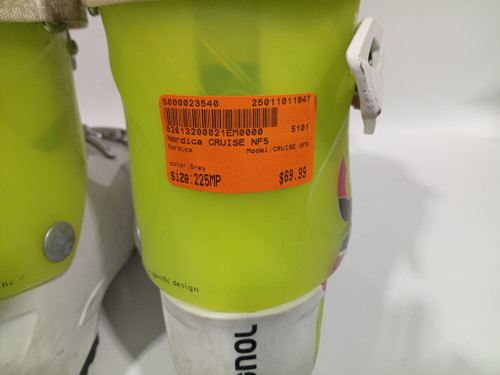 Used Nordica CRUISE NF5 Womens DH Ski Boot Grey 225 MP - J04.5 - W5.5 11847-S000023540