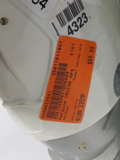 Used Nordica CRUISE NF5 Womens DH Ski Boot White 235 MP - J05.5 - W06.5 11847-S000023541