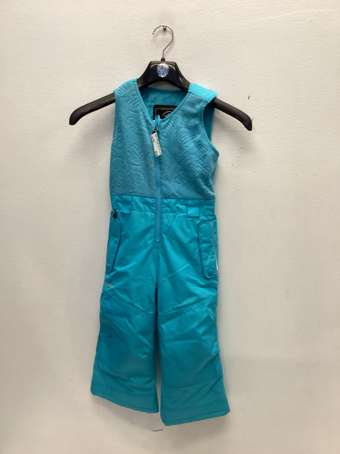 Vist Large View of Product Image Which is Used Kamik Snow Bibs Y Teal Youth