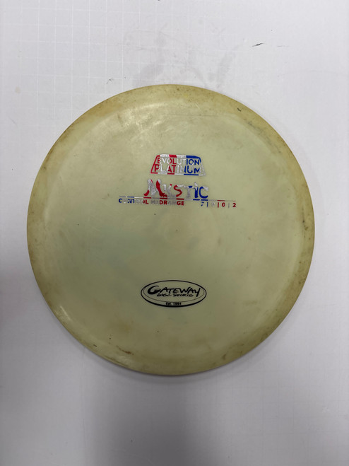 Vist Large View of Product Image Which is Used Gateway EVOLUTION MYSTIC Disc Golf Mid Range White