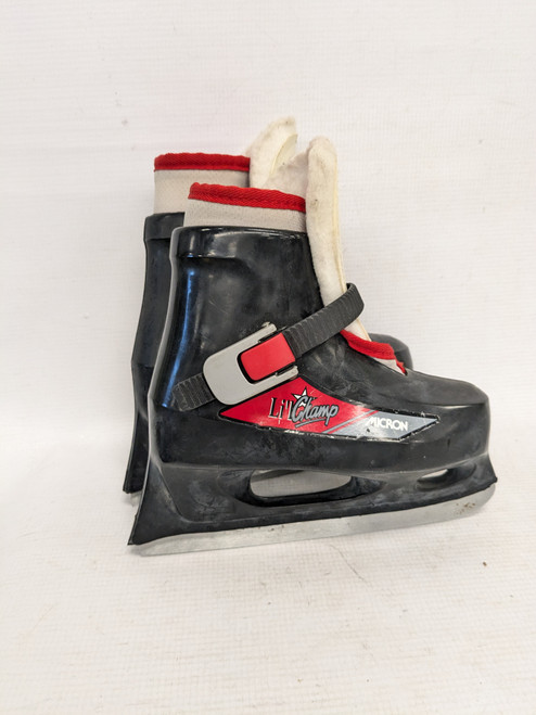 Vist Large View of Product Image Which is Used REC SKATE Boys Softboot Skate Black Youth 10.5