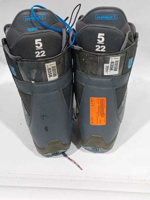 Used Burton PROGRESSION Womens Snowboard Boots Grey Senior 5 11847-S000023566
