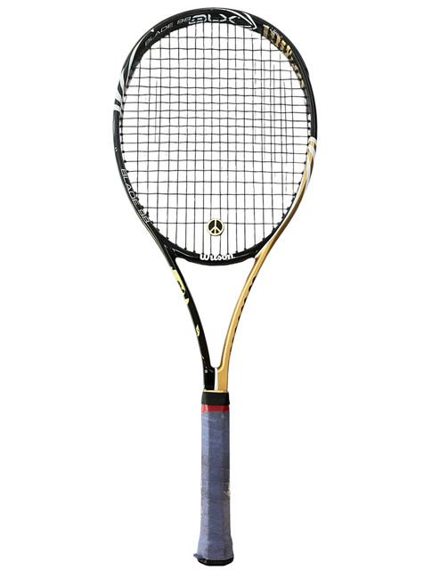 Vist Large View of Product Image Which is Used Wilson T4 Adult Tennis Racquet Red 4 3/8"
