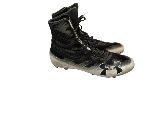 Vist Large View of Product Image Which is Used Under Armour Adult FB Cleats Black Senior 16