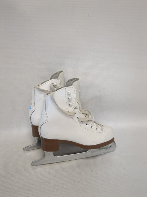 Vist Large View of Product Image Which is Used Glacier FIGURE SKATE Girls Figure Skate White Youth 12.0