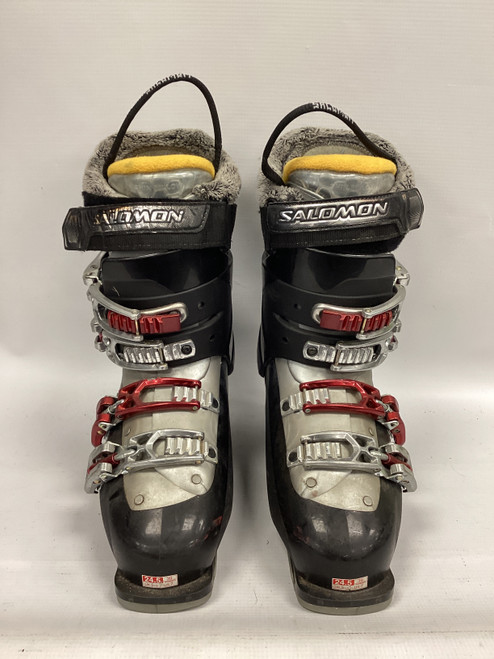 Vist Large View of Product Image Which is Used Salomon IRONY 7.5 Womens DH Ski Boot Black 245 MP - M06.5 - W07.5