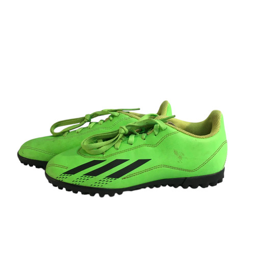 Vist Large View of Product Image Which is Used Adidas Soccer Indoor Shoes Green Junior 01.5
