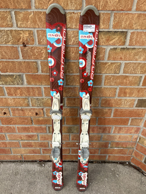 Vist Large View of Product Image Which is Used Rossignol FUN GIRL Girls DH Ski/Binding Brown 120 cm