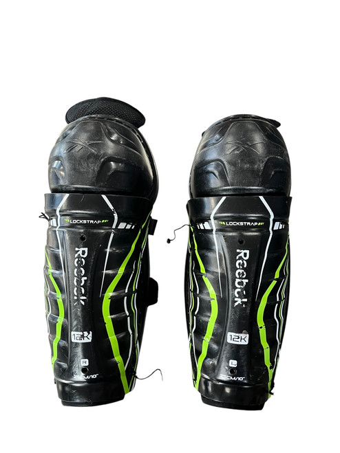 Used Reebok 12K Junior Shin Guards Black 10" 11820-S000036663