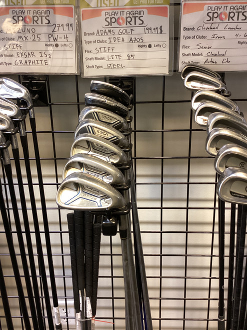 Vist Large View of Product Image Which is Used Adams Golf IDEA A70S 4-PW Mens Iron Set RH 4I-PW