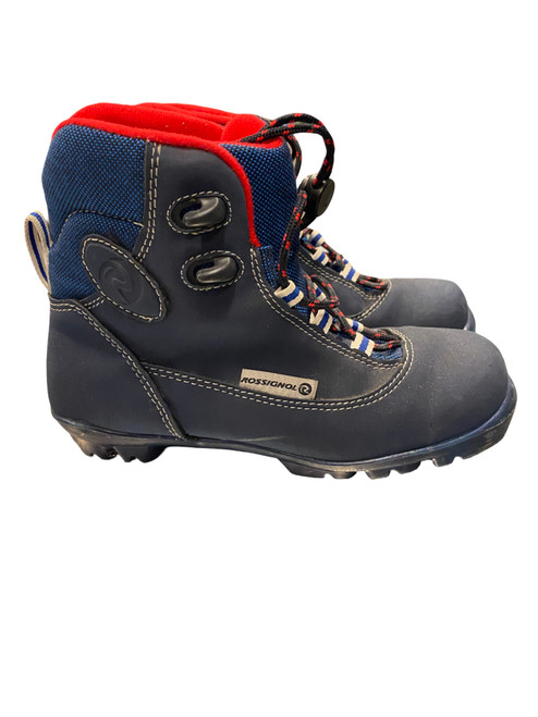 Vist Large View of Product Image Which is Used Rossignol Womens NNN XC Ski Boots Navy Blue JR-03