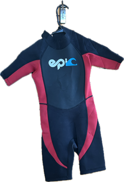 Vist Large View of Product Image Which is Used Epic Surf Junior Spring Wetsuit Black JR 10