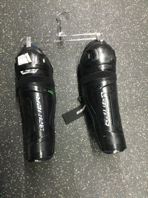 Used Bauer X Junior Shin Guards Black 12" 10589-S000408242