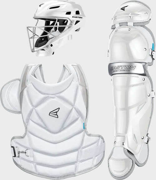 Vist Large View of Product Image Which is Easton Jen Schro Fundamental Catcher's Set White Large #E00682280