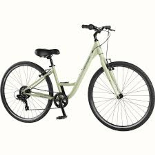 Vist Large View of Product Image Which is Barron Step-Through Comfort hybrid Bike Aloe 17"