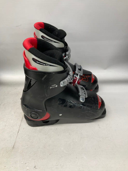Used Roces IDEA 6 IN 1 Mens DH Ski Boot Black And Red 225 MP - J04.5 - W5.5 11836-S000021918