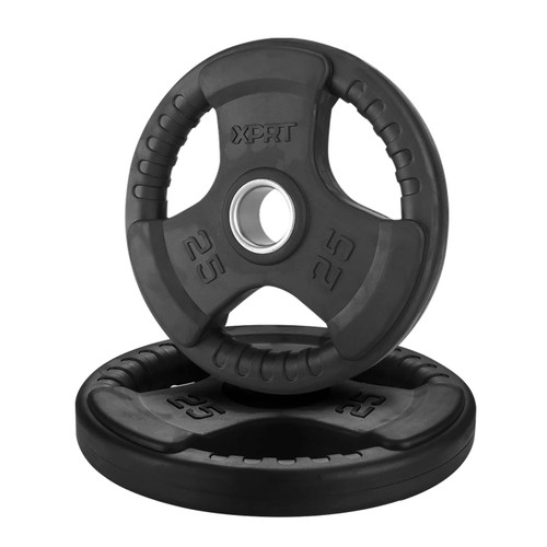 Vist Large View of Product Image Which is New 25lb Olympic Rubber Grip Plate 11855-80XDF-ROP25