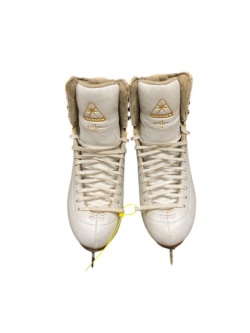 Vist Large View of Product Image Which is Used Jackson ELITE WomensFigure Skate White Senior 4