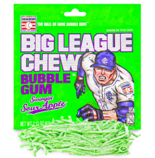 New Big League Chew Sour Apple 11706-971112404