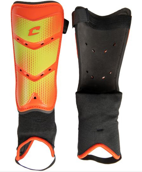 Vist Large View of Product Image Which is New CHAMPRO LEAGUE SOCCER SHIN GUARD XXS FIRE RED