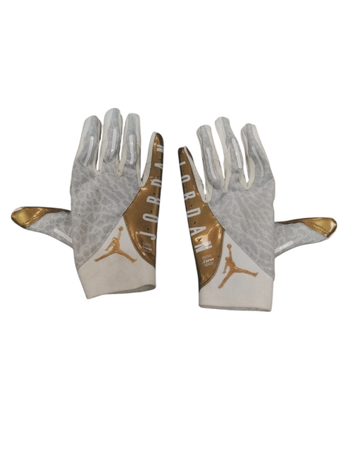 Used Nike RECIEVER GLOVES FB Gloves Gold XL 11866-S000019759