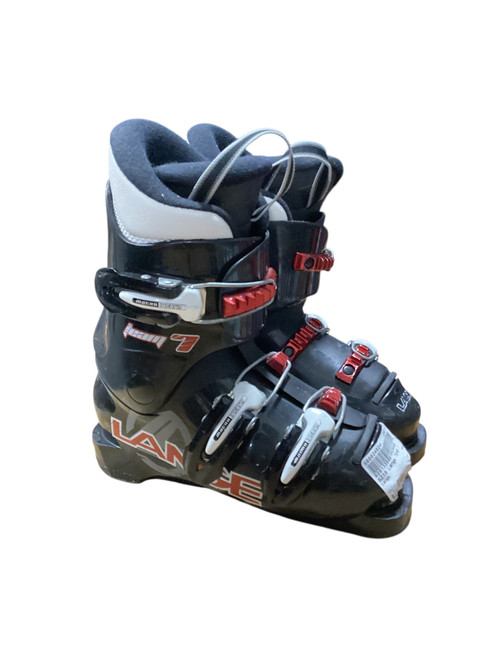 Vist Large View of Product Image Which is Used Lange TEAM 7 Boys DH Ski Boot Black 195 MP - Y13