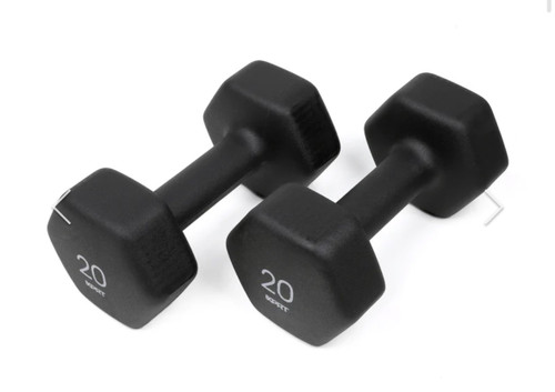 Vist Large View of Product Image Which is New 20 LB NEOPRENE DB BLACK