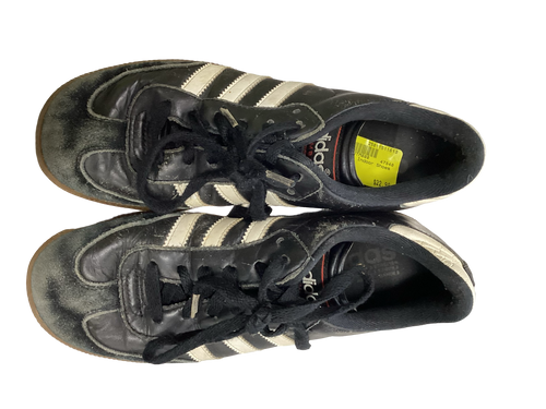 Vist Large View of Product Image Which is Used Adidas Soccer Indoor Shoes Black Senior 6