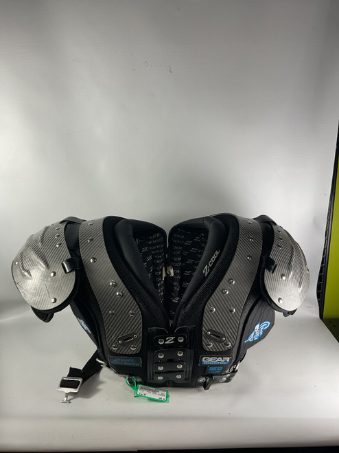 Used Protec ZCOOL FBALL SHOULDERPADS FB Shoulder Pads Black MD 11834-S000030464