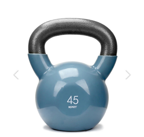 Vist Large View of Product Image Which is New 45LB VINYL KETTLEBELL GRY
