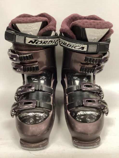Vist Large View of Product Image Which is Used Nordica EXPOWER TREND05 Womens DH Ski Boot Maroon 225 MP - J04.5 - W5.5