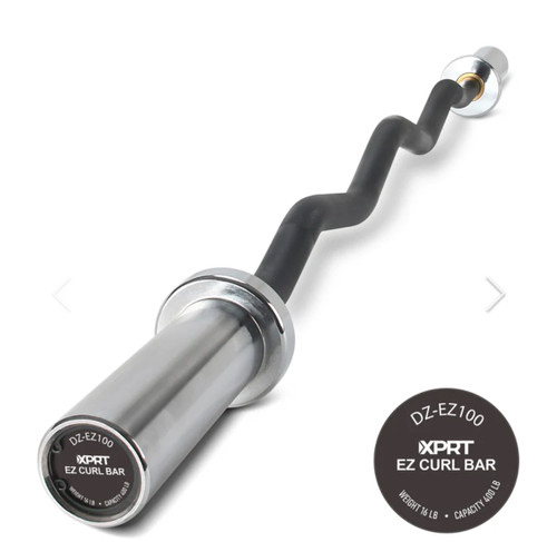 Vist Large View of Product Image Which is New OLYMPIC CURL BAR  W/COLLAR