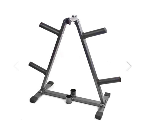 Vist Large View of Product Image Which is New 2IN1 WEIGHT PLATE/BAR STAND